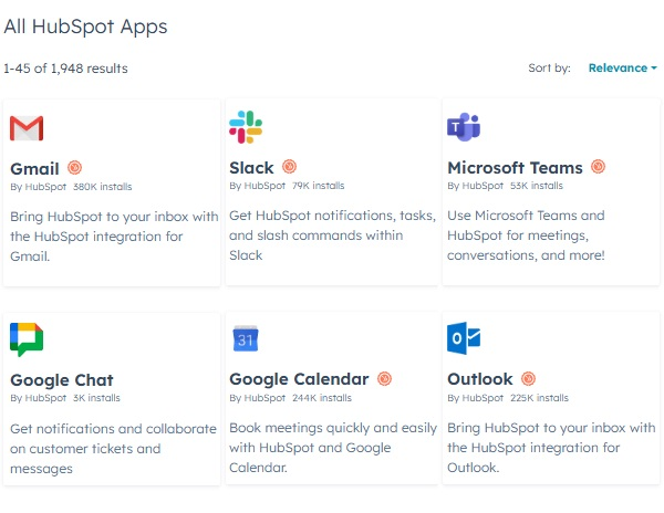 HubSpot Интеграц холболт